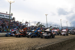Volusia Speedway Park Four-wide
